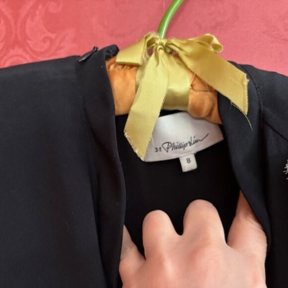 3.1 Phillip Lim Black & White Silk Dress 8 - Picture 4 of 9